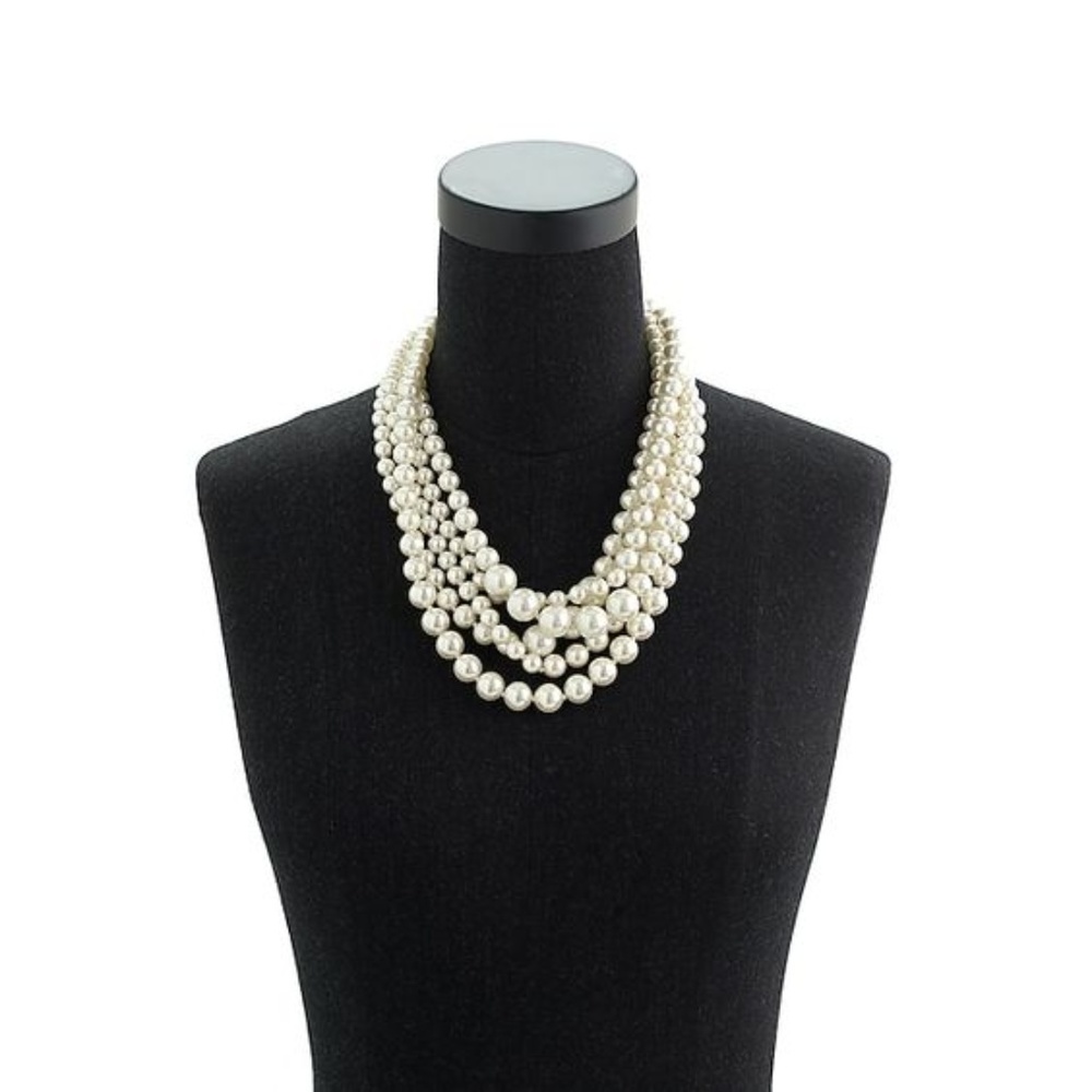 J.Crew Pearl Twisted Hammock Necklace
